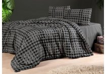 Постельное белье фланель First Choice - Sadora Anthracite (Турция), семейный